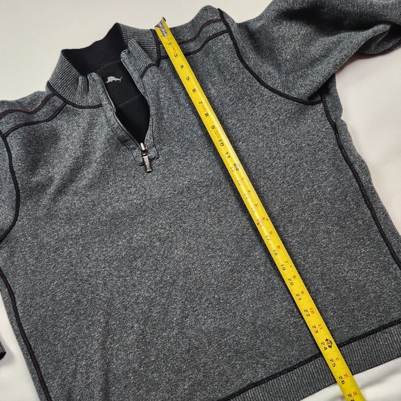 Tommy Bahama Reversible 1/4 Zip Up Sweater - Picture 13 of 14